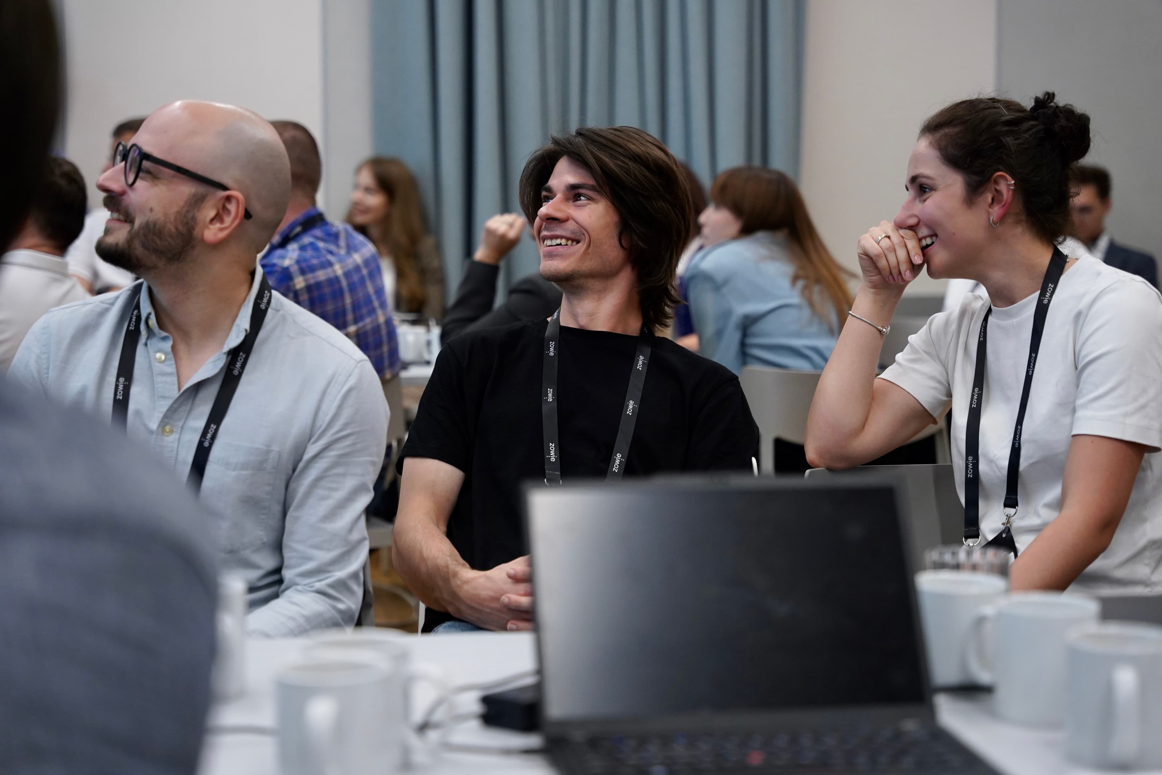 Workshop participants building AI agents